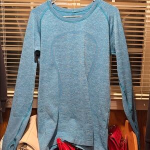 Lululemon Athletica Blue Long Sleeve Top